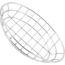 Dekorativer Drahtkorb für Pommes frites, oval, aus Eisen, leicht zu reinigen, vielseitig einsetzbar, stilvolles und kreatives Design