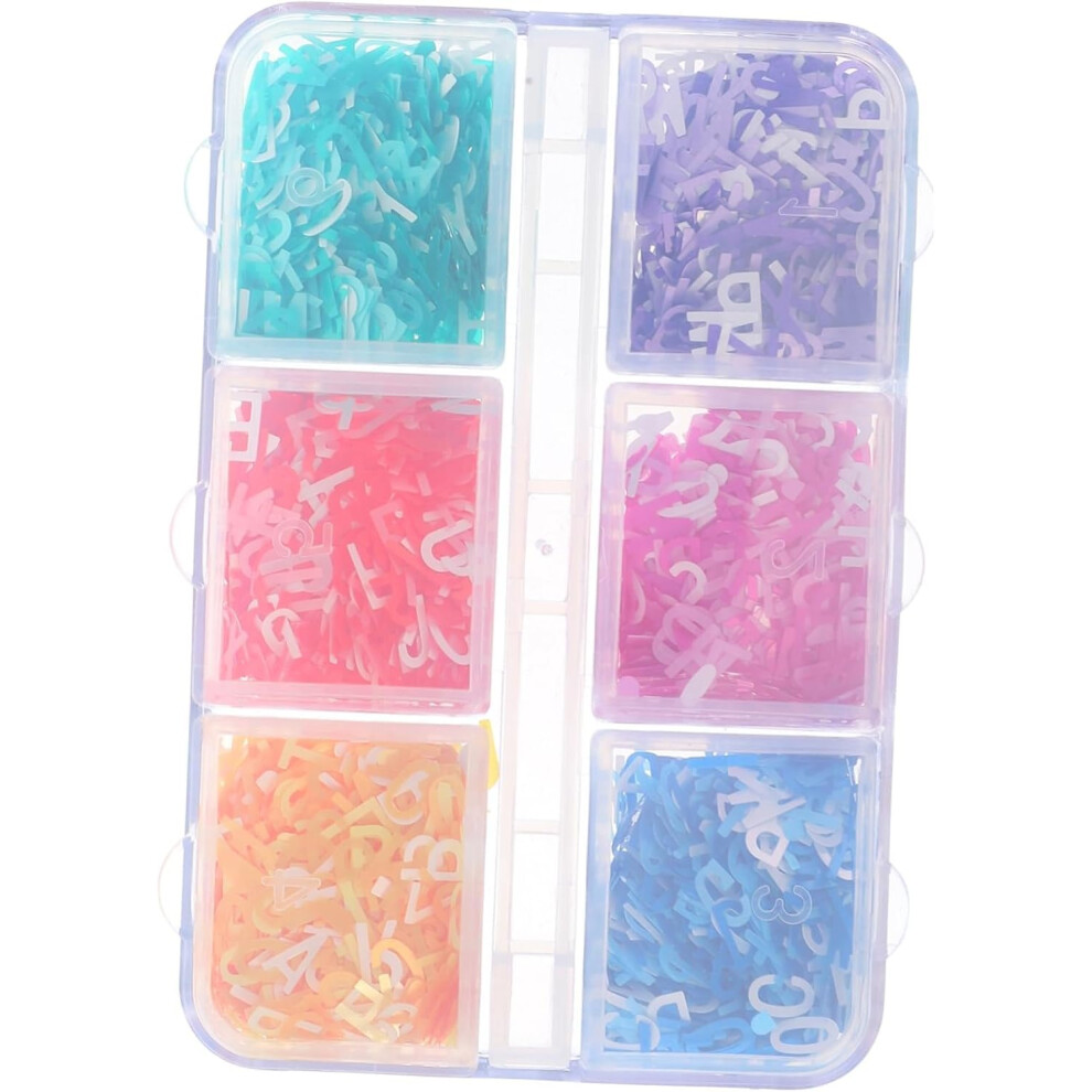Hkhbjs Letter Sequins Nail Art Charms Alphabet Glitters For Manicure Decorations