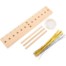 Bastelset für Schleifenmacher aus Holz, inklusive Band und Draht für DIY-Partydekorationen und Geschenkverpackungen