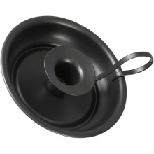 Retro-Kerzenständer aus Metall, kompakter, hitzebeständiger Kerzenhalter aus Eisen mit Ringgriff