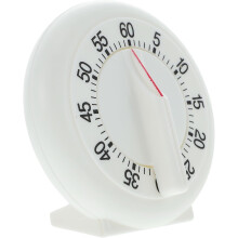 Mechanischer Handtimer, Küchentimer aus weißem Kunststoff, Zeitmanagement
