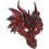 Μάσκα Cosplay Halloween Dragon Μάσκα μισού προσώπου PU με λουράκι 1