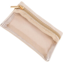 1 étui à bijoux portable, pochette de rangement en PVC doublée de flanelle, compartiments zippés