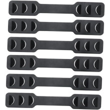 6pcs Black Ear Hook Ear Rear Hanger Ajustável Strap Extender para anti-dor do ouvido ajuste confortável