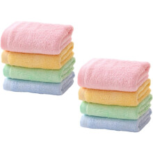 8pcs Kids Washcloths Thickened Soft Absorbent Face Towels for Children, Multi-color Bath Towels