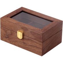 Verschleißfeste, abschließbare Retro-Uhrenbox aus Holz mit Fächern und stoßfester Aufbewahrungsmöglichkeit