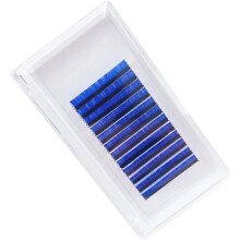 Blaue, einzelne künstliche Wimpern, 9 mm, J-Curl, Wimpernverlängerungen für Bühnen-Make-up, Wimpern für ästhetische Augenpartie, für Frauen