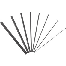 8Pcs Kit de reparação de hastes de pesca de fibra de carbono Substituição de pólo sólido para baitcasting e hastes de filação