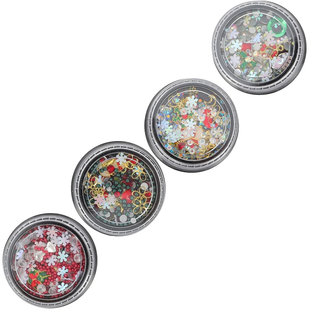 Hkhbjs Christmas Nail Decor Snowflake Diy Manicure Charms Nail Art Accessories For Holiday Festive Occasion