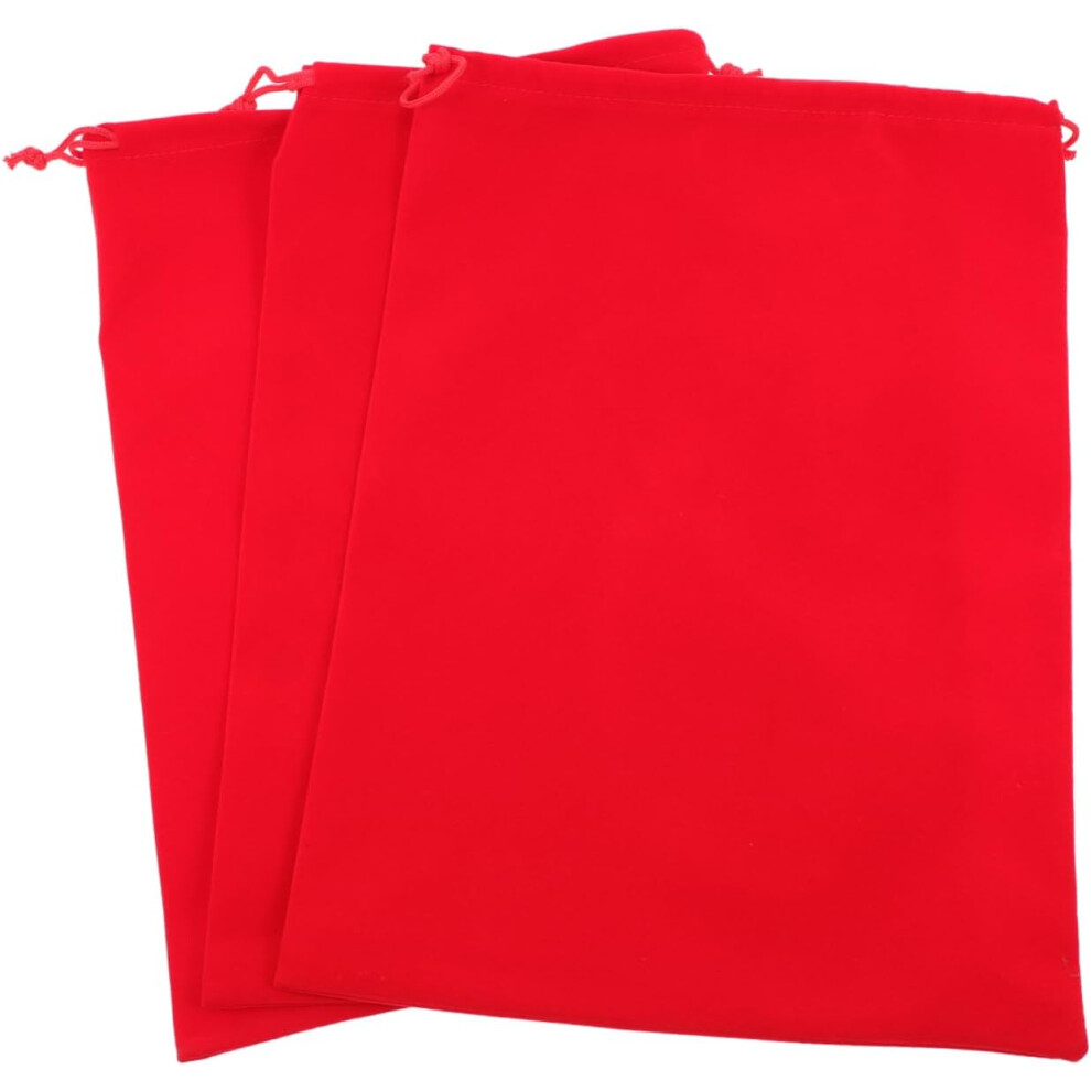 Hkhbjs Red 3Pcs Hair Dryer Drawstring Bags Lint Material Sturdy Closure Smooth Design Color For Guest Bedroom Storage