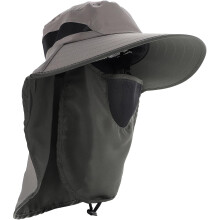 Sonnenschutz-Bucket-Hat mit breiter Krempe, ideal für Gartenarbeit und Angeln, für Herren, olivgrün