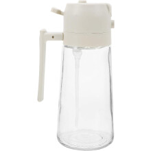 470-ml-Glas-Ölkanne, Haushalts-Doppelfunktionsflasche für Öl und Gewürze, Spender