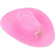 Weinflaschenverschluss in Mini-Cowboyhut-Optik, leicht, aus Stoff, Western-Partydekoration für Flaschen.