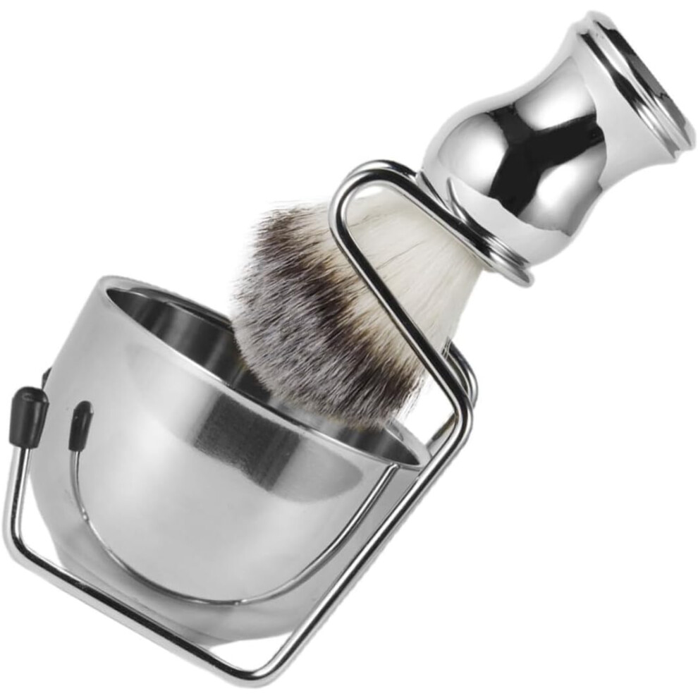 Hkhbjs Shaving Bowl And Brush For Men Shave Kit Stainless Steel Shaving Brush Stand Mens