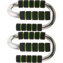 Liegestützständer, Liegestützstangen, Armkrafttrainingsgerät aus Stahl und Schaumstoff