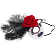 Rosenmaske Kostümaccessoire für Damen Halbgesichtsmaske Maskenball Partyzubehör