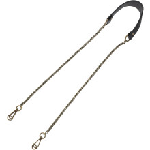 Ersatz-Schulterriemen aus Leder für Damen-Umhängetaschen, 16 cm langer schwarzer PU-Schulterriemen mit Schnallen