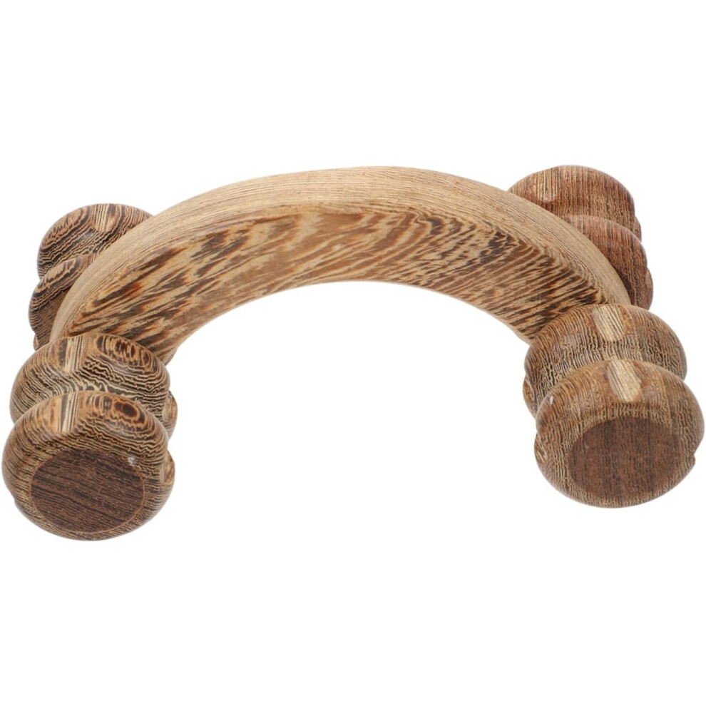 Hkhbjs Wooden Body Massager Wheel Roller, Handheld Rolling Massager