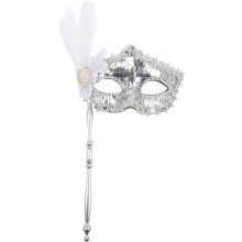 Maskenstab für Damen, Karnevals- und Cosplay-Maske, glitzernd, Pailletten