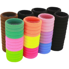 100 elastici per capelli colorati ad alta elasticità per adulti, fermacoda elastici