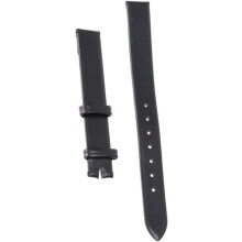 Schwarzes, ultrafeines Leder-Uhrenarmband aus echtem Rindsleder, Ersatzarmband