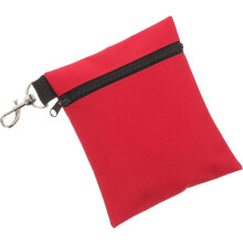 Tragbare Golfballtasche, Hüfttasche aus Nylon, kleiner Golf-Teehalter, wiederverwendbare rote Mehrzweck-Aufbewahrungstasche, Zubehör
