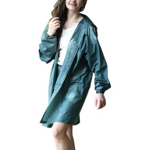 Poncho impermeable grueso XL con capucha para adultos, impermeable y cortavientos para exteriores.