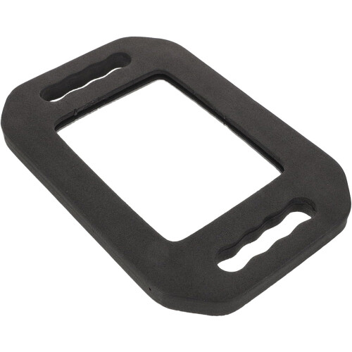 Wall-Mounted Rectangle Foam Edge Mirror, Unbreakable Self Barber Mirror