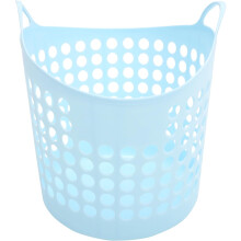 Panier à linge avec poignée pour salle de bain, 30 l, en plastique PE épais et sain, léger et pratique pour le rangement dans la salle de bain.