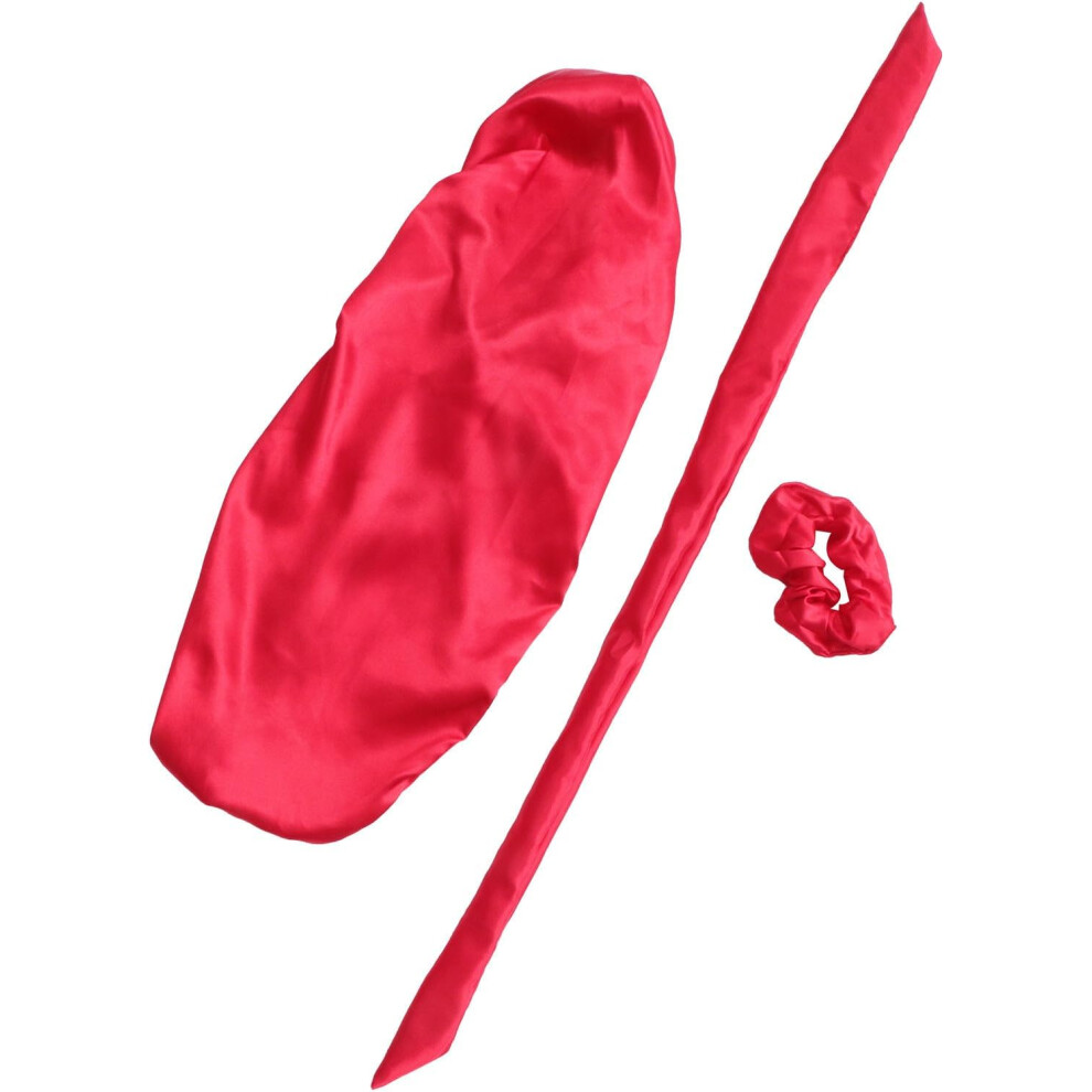 Hkhbjs 3Pcs Satin Bonnet Elastic Band Night Sleeping Caps For Women Hair Protection And Styling At Bedtime