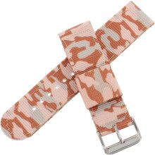 Camouflage-Nylon-Uhrenarmband in Hellgrün, kompatibel mit Amazfit, strapazierfähig, atmungsaktiv und wasserabweisend.