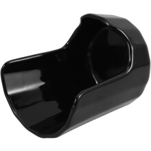 Keramik-Utensilienhalter, Keramik-Löffelablage, praktisches und komfortables Design, schwarz, Haushalts-Küchenhelfer