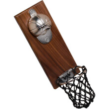 Magnetisch mit Verschluss und Flaschenöffner, Edelstahl, Basketball-Material, einfach zu designen, Sammlerstück und praktischer Gebrauch