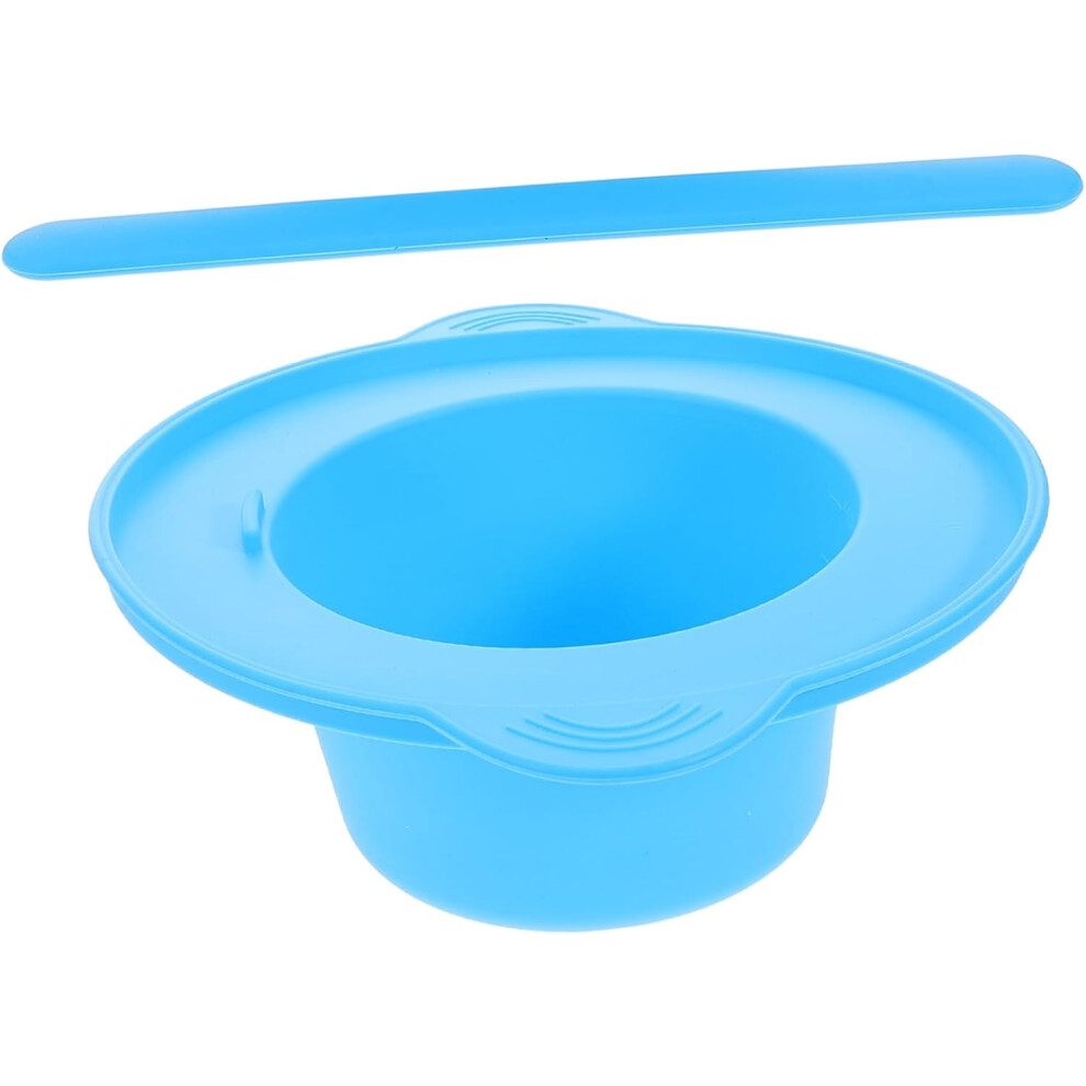 Hkhbjs Blue Silicone Mask Mixing Bowl Stirring Rod Kit For Facemask Skincare Mixing Bowl Set For Home Salon