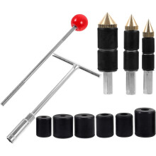 Universele set van 3 smeltlijm-waterstopperpennen (1/2", 3/4", 1") met bijbehorende sleutels voor loodgietersgereedschap