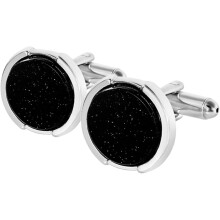 Eleganti gemelli rotondi per camicie da uomo, accessori per polsini alla francese per occasioni formali e di lavoro, design unico a righe.
