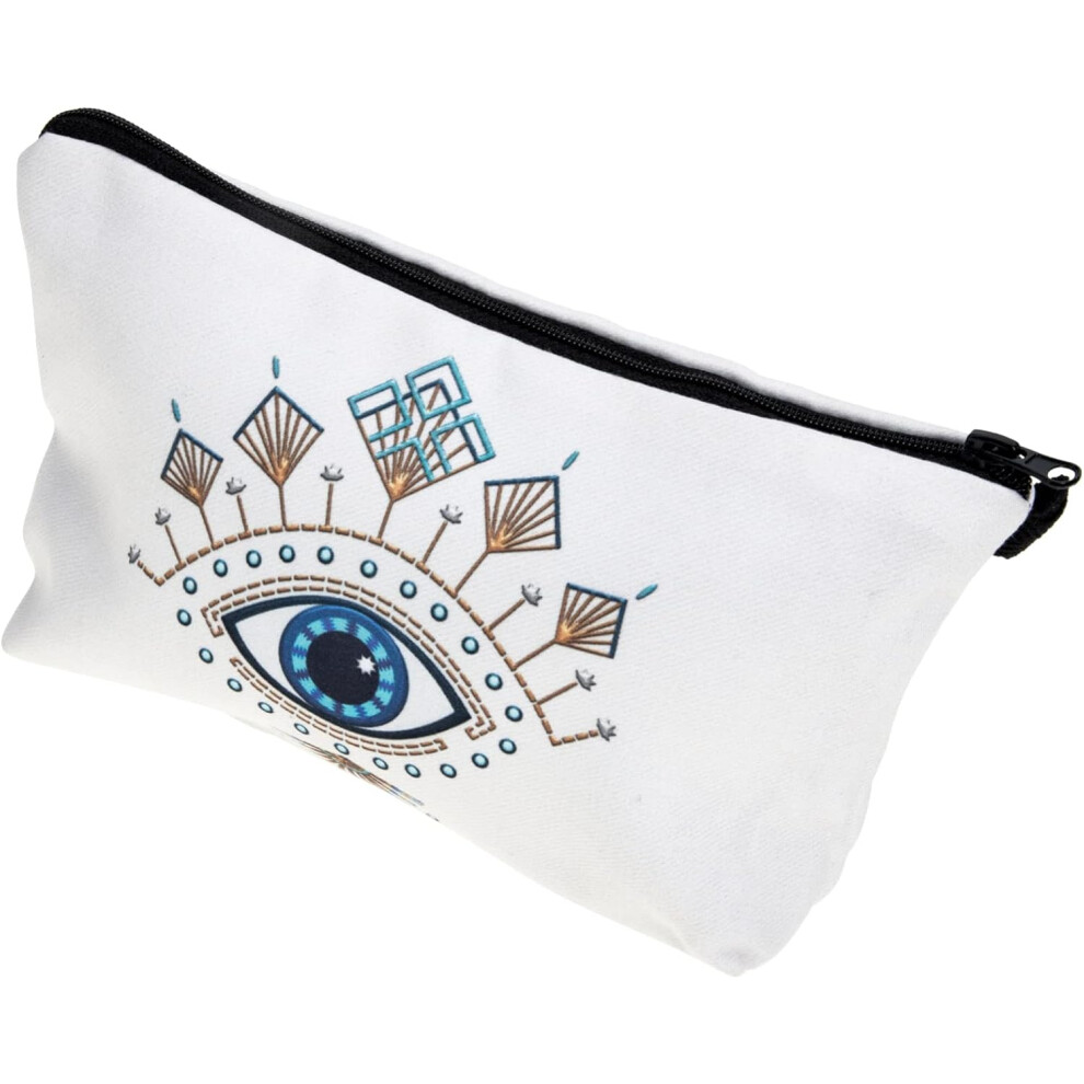 Hkhbjs Evil Eye Makeup Storage Bag Cosmetic Organizer For Travel Multifunctional Toiletry Pouch Smooth Zipper For