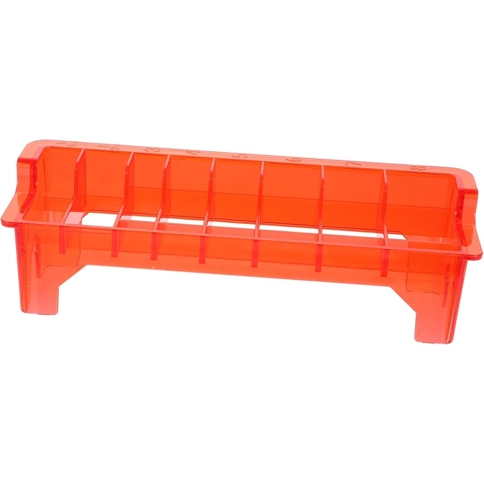 Hkhbjs Red Hair Clipper Storage Box Clipper Guard Organizer Box Guide Comb Storage Holder