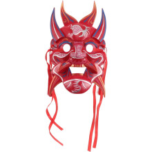 Party-Gesichtsmaske, japanische Dämonenmaske für Halloween-Kostüme, Requisite für Erwachsene, Cosplay