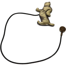 Stilvoller, brauner magnetischer Gardinenhalter aus Legierung und Magnet – leichtes Gardinenbefestigungswerkzeug