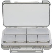 Tragbare, kleine, luftdichte Pillenbox, grau, Aufbewahrungsbox für Reisemedikamente