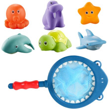 Banho com rede de pesca e água de aspersão animal para material seguro Jogo de banho