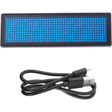 Wiederaufladbares LED-Namensschild mit Laufschrift