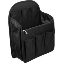 Rucksack-Organizer-Einsatz, Mehrfach-Fächer-Reisetaschen-Aufbewahrungsbox, Schwarz, Großes Fassungsvermögen, Rucksack-Innentasche