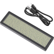 Wiederaufladbares LED-Namensschild mit USB-Kabel und programmierbarer Laufschriftanzeige