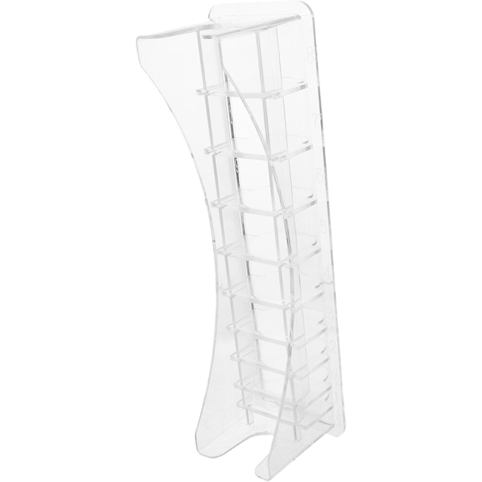 Hkhbjs Guide Comb Storage Box For Hair Clippers, Plastic Clipper Guard Holder With Slots