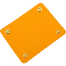 Griffschutzhülle aus Leder für Gepäck, Koffer und Handtaschen, Gelb, Reiseaccessoire