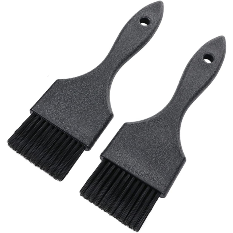 Hkhbjs Unisex Black 2Pcs Hair Coloring Brush Set For Salon Use Hair Dyeing Tool With Soft Bristles For Precise Dye Application