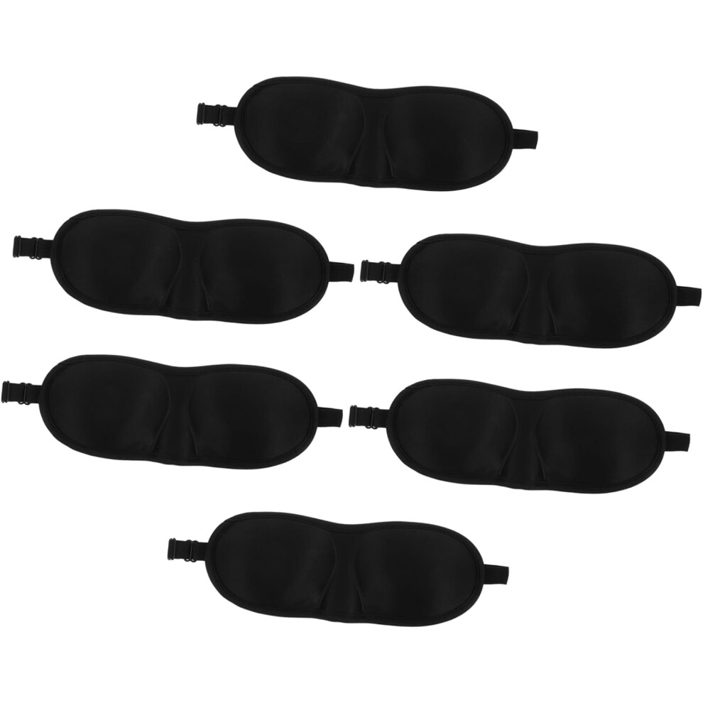 Hkhbjs 6Pcs Eye Mask Contoured For Light Blocking Travel Airplane Sleep Use Soft Memory Foam Material Comfortable