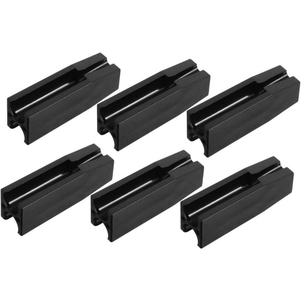 Hkhbjs Black 6Pcs Eyebrow Pencil Sharpener Aid Tools With Portable Slot For Makeup Supplies